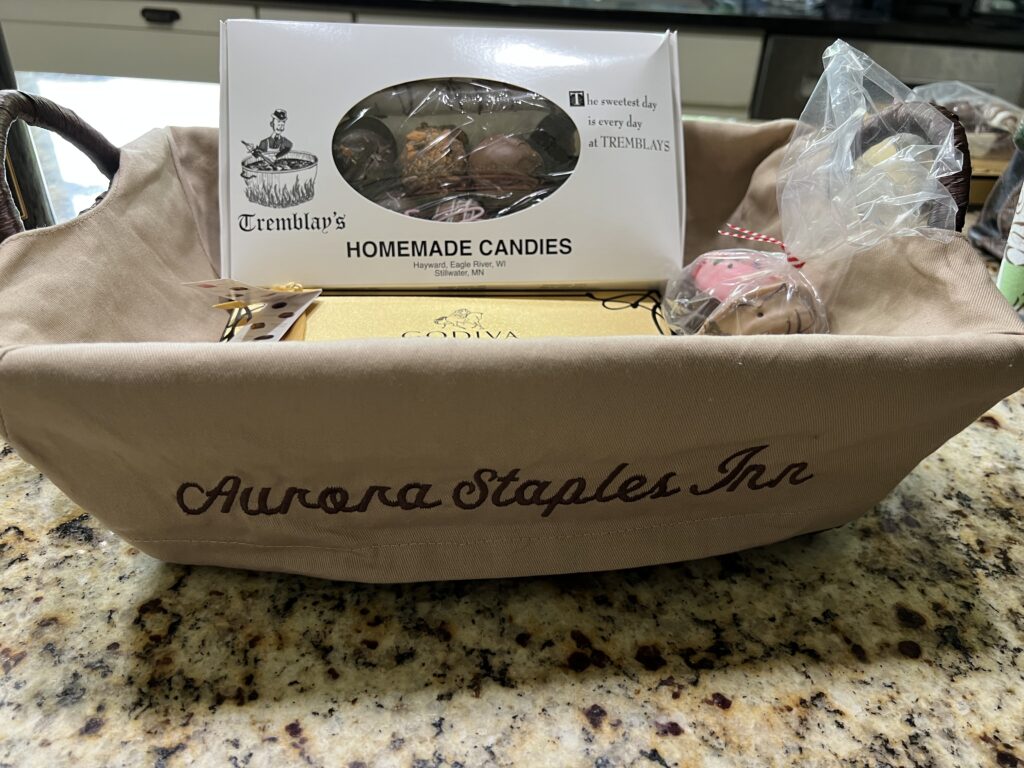 chocolate basket.
