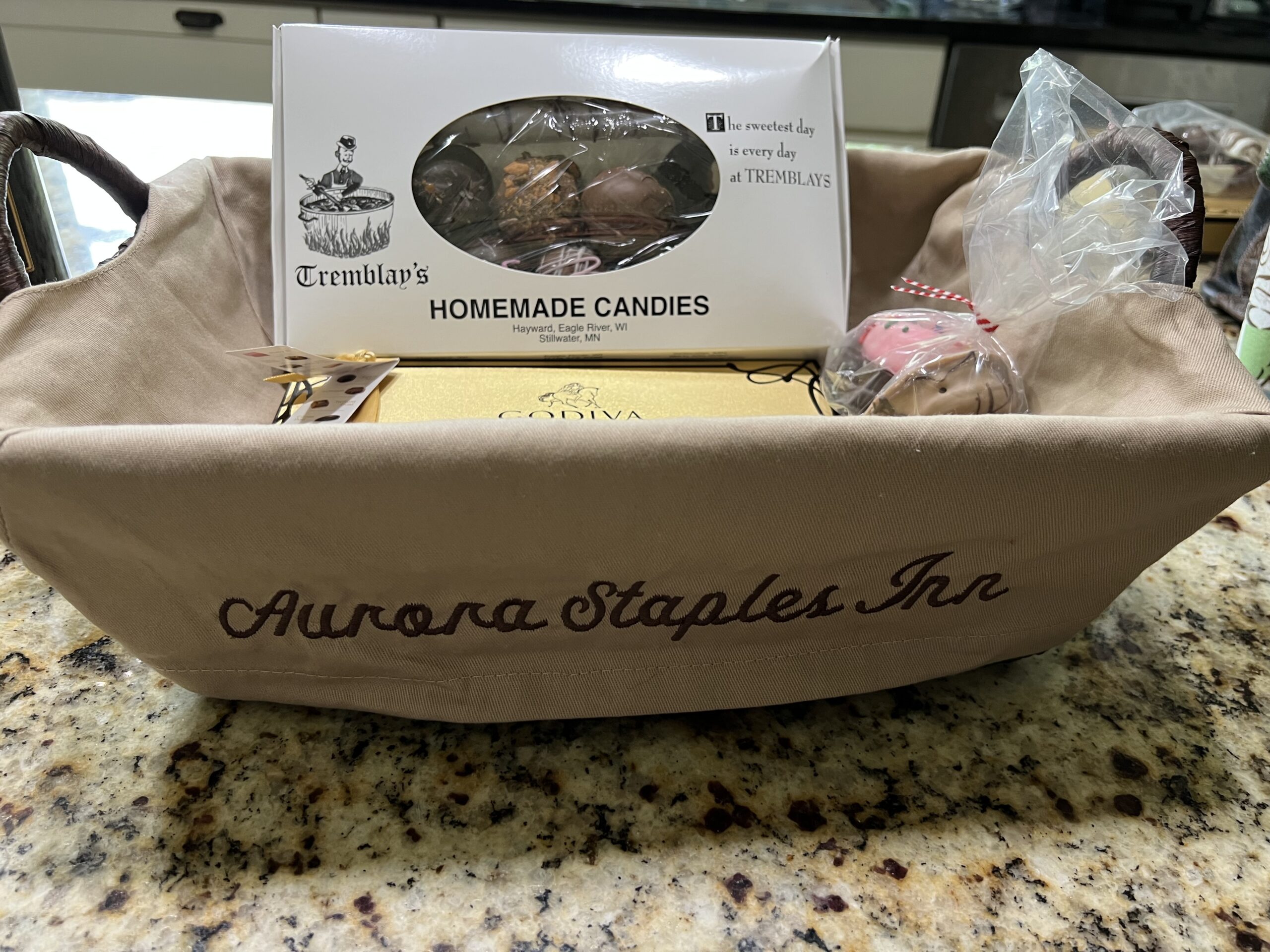 chocolate basket.