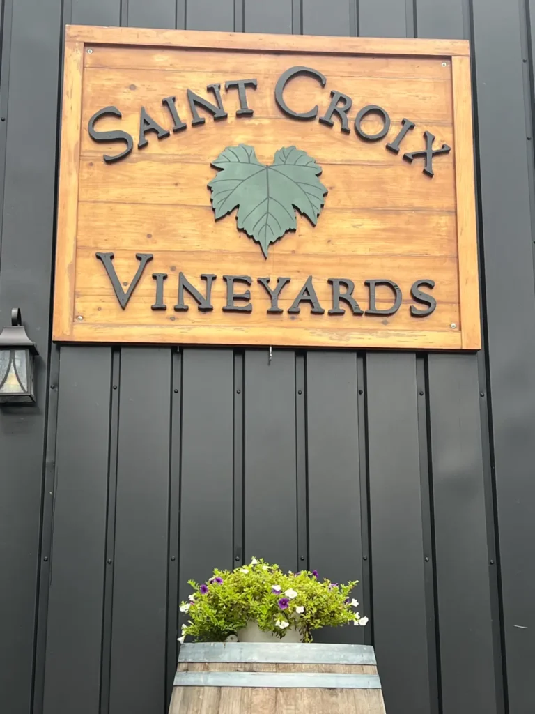 Saint Croix Vineyards.